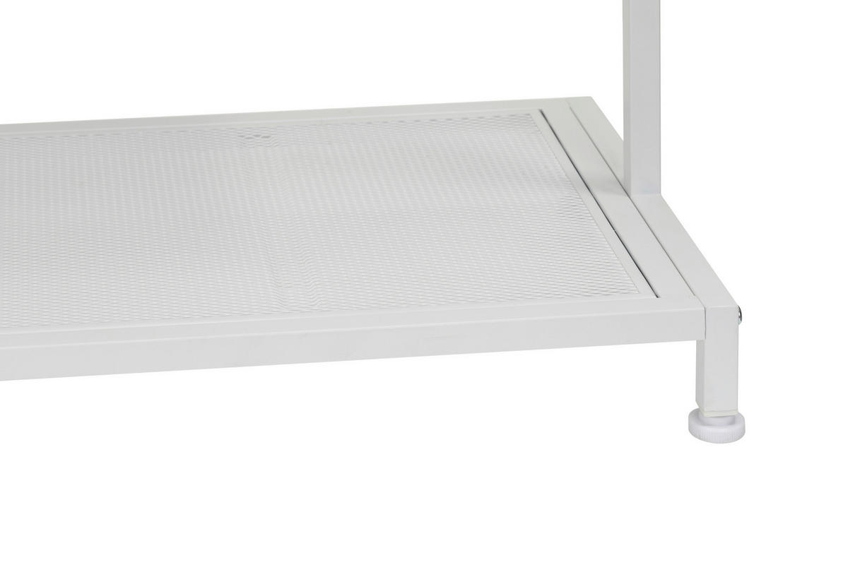GARDEROBENSTÄNDER in Weiß 100/165/36 cm   - Weiß, MODERN, Metall (100/165/36cm) - PBJ