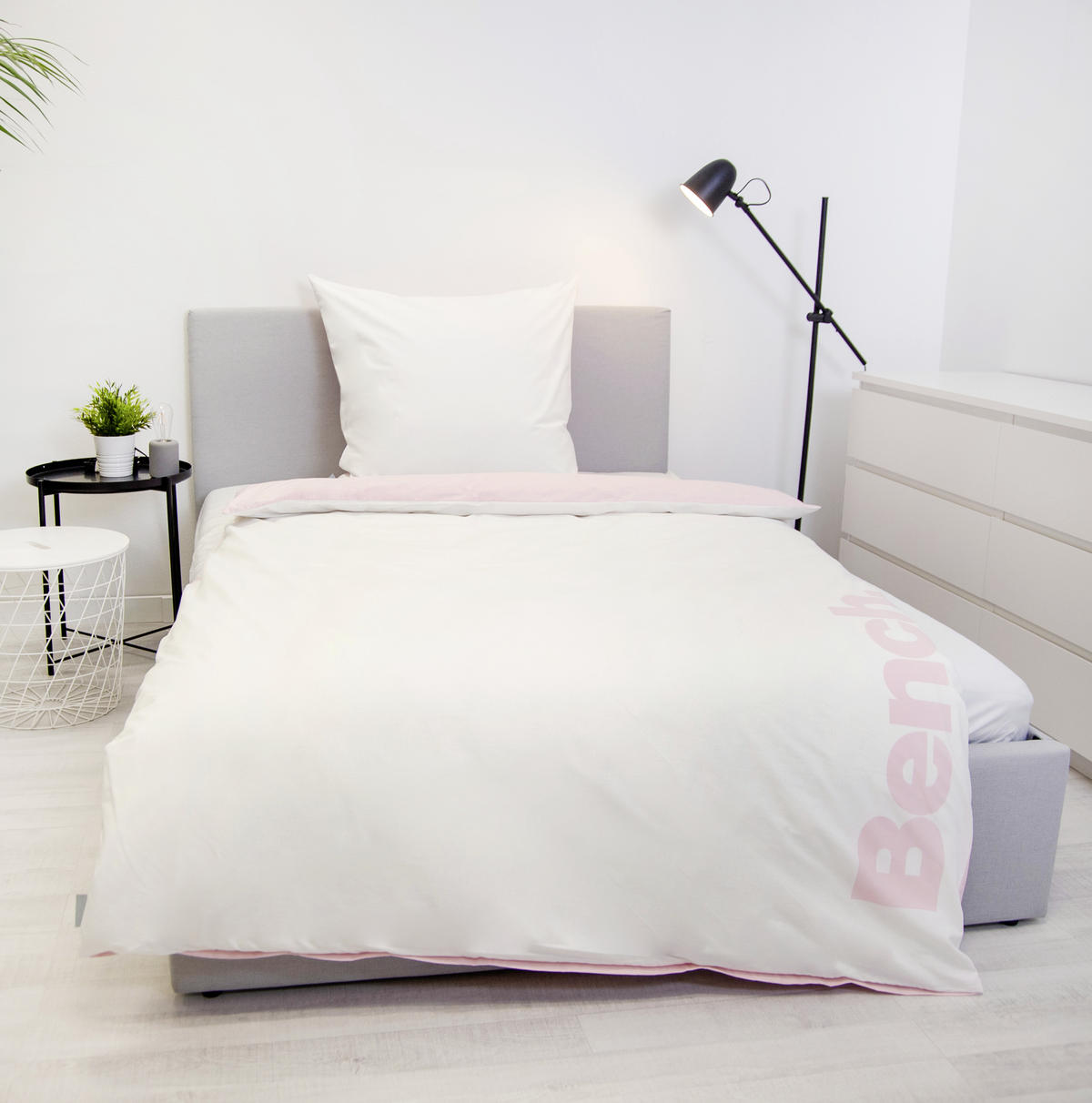 WENDEBETTWÄSCHE 155/220 cm  - Rosa, Basics, Textil (155/220cm) - Bench