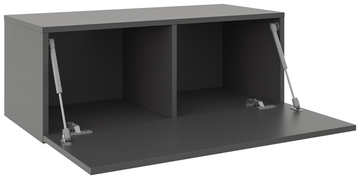 WANDKONSOLE Holzwerkstoff Anthrazit  - Anthrazit, MODERN, Holzwerkstoff (80/31,7/36,6cm) - Xora