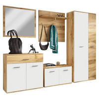 OMARA ZA ČEVLJE  - Basics, umetna masa/leseni material (80/84/35cm) - MID.YOU