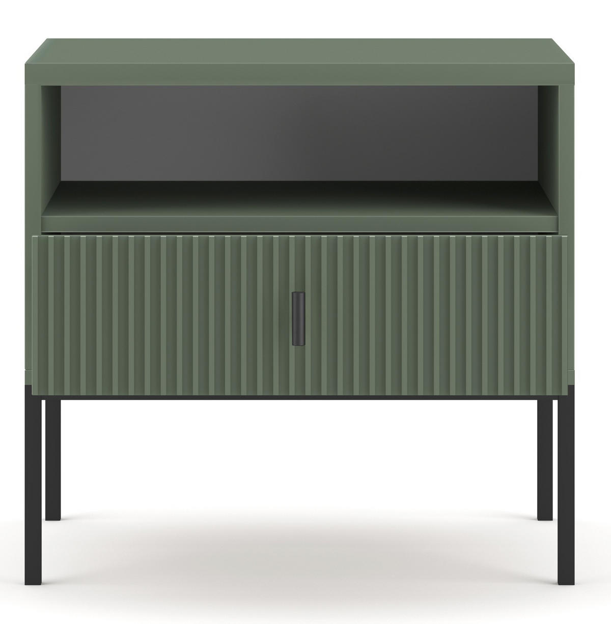 NACHTSCHRANK 53,9/52,4/39 cm  - Goldfarben/Schwarz, Design, Holzwerkstoff/Metall (53,9/52,4/39cm) - Boxxx