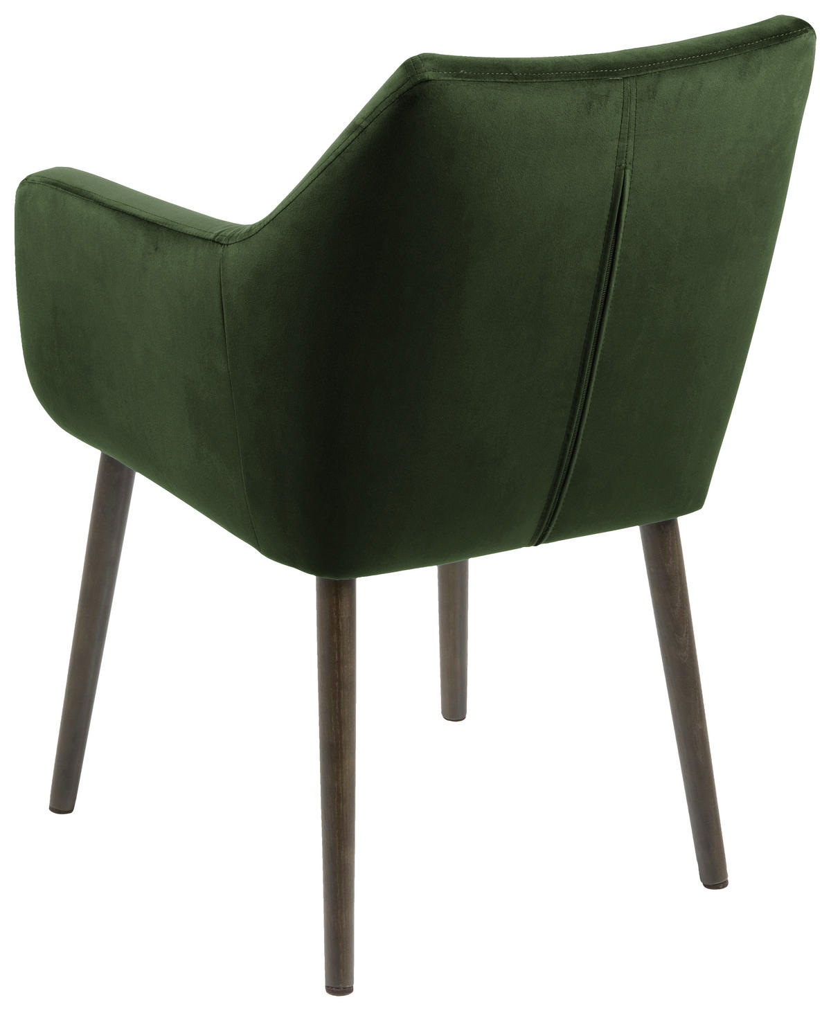 STOLIČKA S PODRÚČKAMI, zamat, tmavozelená - tmavohnedá/tmavozelená, Trend, drevo/textil (58/84/58cm) - Ambia Home