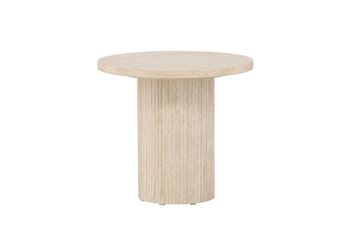 BEISTELLTISCH Pappel Magnolie rund  - Magnolie, MODERN, Holz (50/45cm) - Livetastic