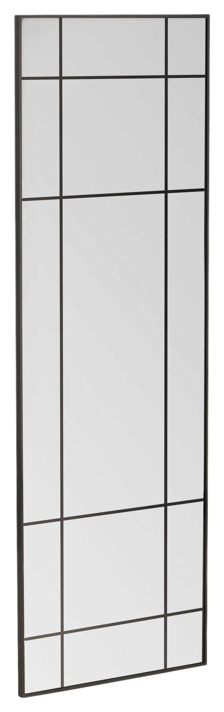 WANDSPIEGEL 90/180/3 cm    in rechteckig  - Schwarz, MODERN, Glas/Metall (90/180/3cm) - P & B