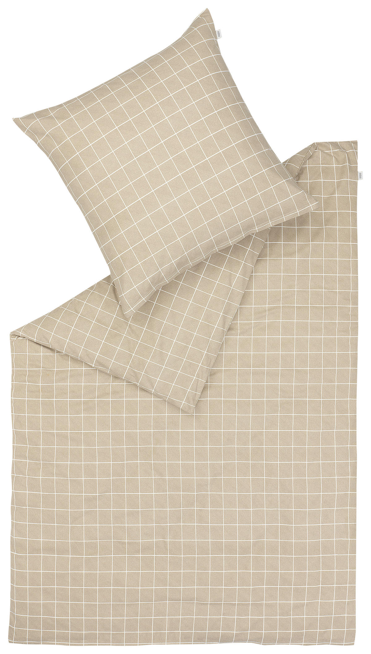 BETTWÄSCHE SW-JUST Flanell 135/200 cm  - Sandfarben/Creme, Basics, Textil (135/200cm) - Schöner Wohnen