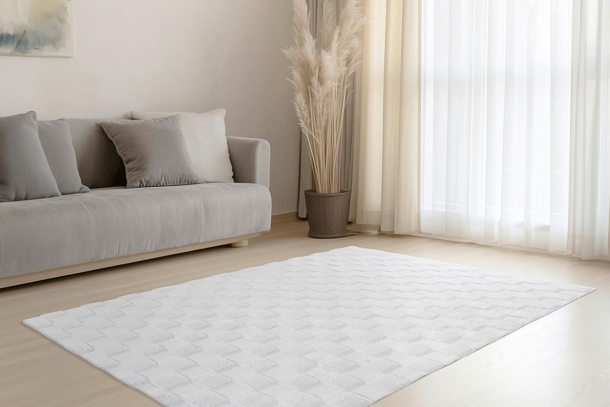 FLACHWEBETEPPICH 160/230 cm Silberfarben  - Silberfarben, Basics, Textil (160/230cm) - Kayoom