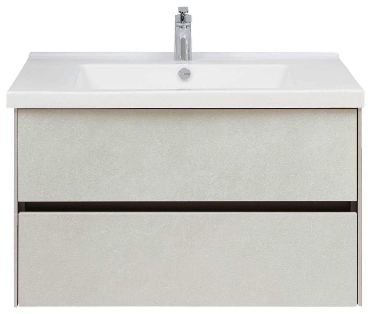 WASCHTISCHKOMBI 91 cm  - Sandfarben/Weiß, Design, Keramik/Holzwerkstoff (91cm) - Dieter Knoll