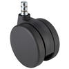 HJUL TILL SNURRSTOL 5 delar  - svart, Basics, metall/plast (5,2/8,3/7,5cm) - MID.YOU