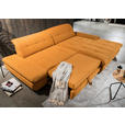 ECKSOFA in Mikrofaser Currygelb  290/198 cm  - Currygelb/Schwarz, Design, Textil/Metall (290/198cm) - Xora