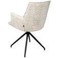 ARMLEHNSTUHL  in Eisen Jacquard  - Beige/Schwarz, Design, Textil/Metall (59/89,5/63cm) - Novel