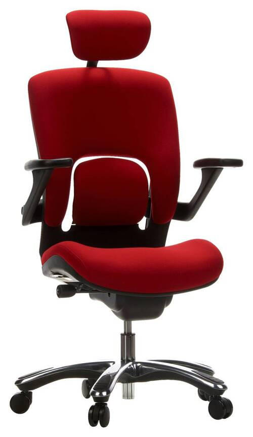 DREHSTUHL Flachgewebe Rot, Schwarz  - Chromfarben/Rot, Basics, Kunststoff/Textil (58/119/50cm) - MID.YOU