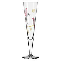 CHAMPAGNERGLAS 205 ml  - Rot/Goldfarben, LIFESTYLE, Glas (7,2/24cm) - Ritzenhoff