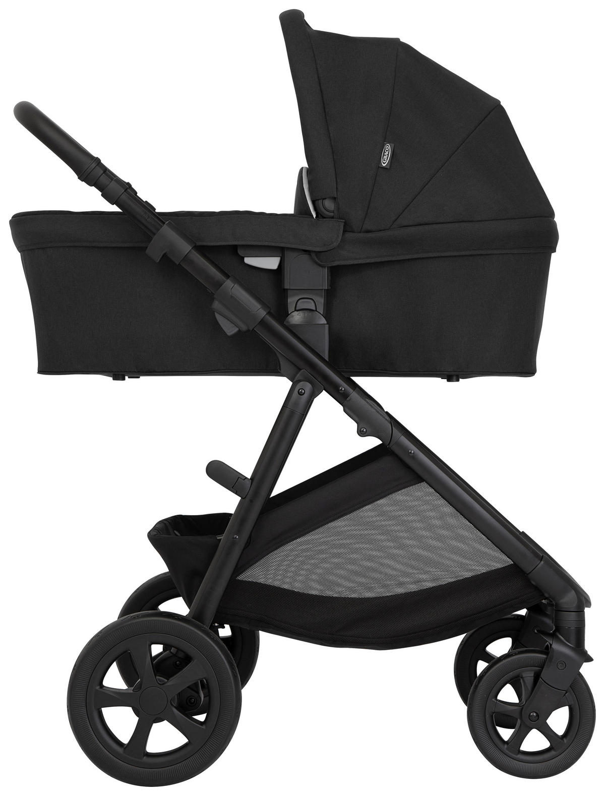 KINDERWAGENSET Near2Me DLX 3in1  - Schwarz, Basics, Textil/Metall (95/62,7/120cm) - Graco