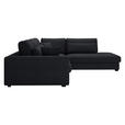 ECKSOFA Schwarz Cord  - Schwarz, KONVENTIONELL, Kunststoff/Textil (314/250cm) - Carryhome