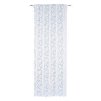 GOTOVA ZAVJESA bijela, boje petroleja  140/245 cm  - bijela/boje petroleja, Konvencionalno, tekstil (140/245cm) - Esposa