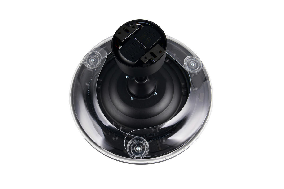 DECKENVENTILATOR - Klar/Schwarz, Design, Kunststoff/Metall (49/35cm)