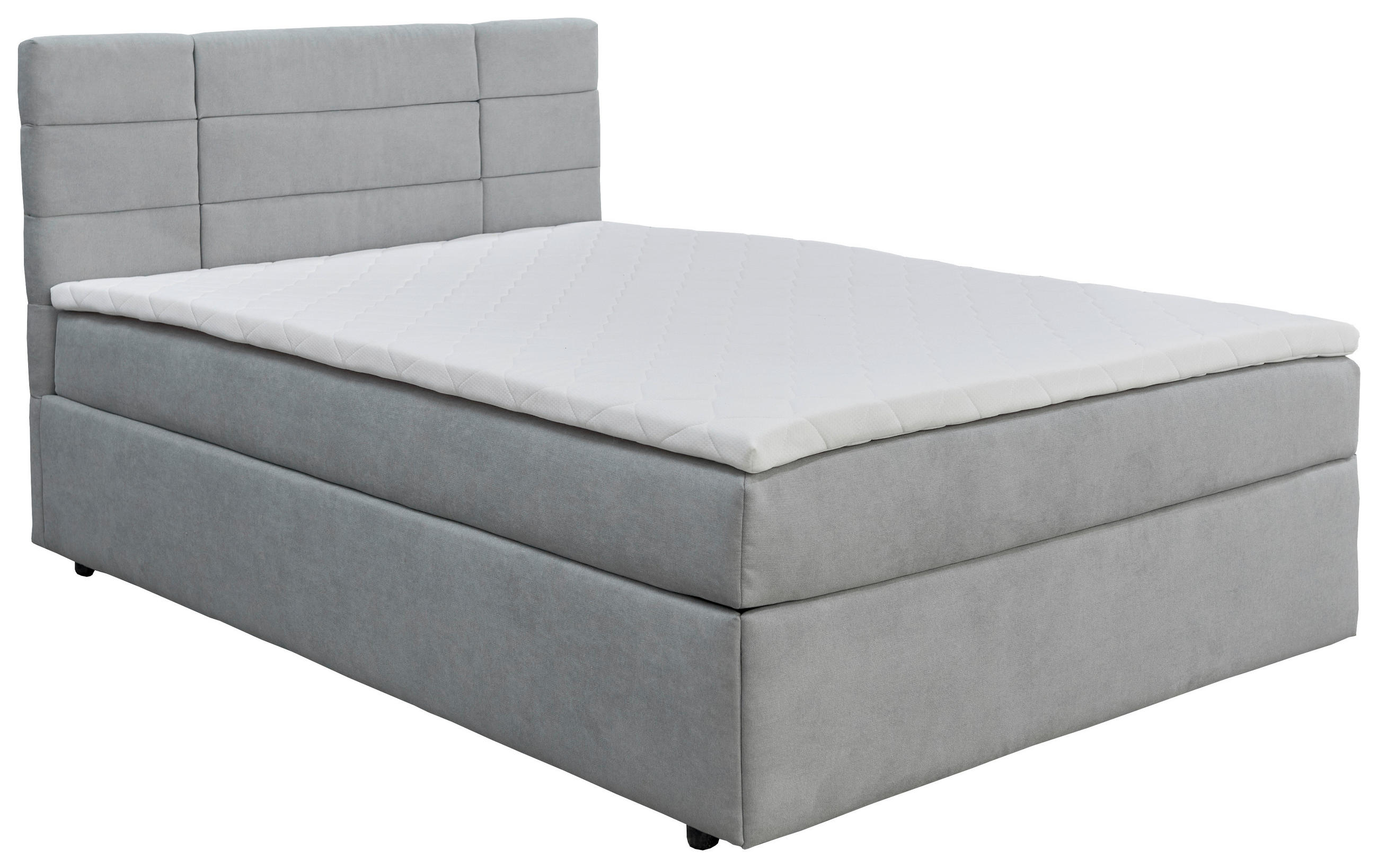 BOXBETT 140/200 cm  in Grau  - Schwarz/Kieferfarben, KONVENTIONELL, Holz/Kunststoff (140/200cm) - Carryhome