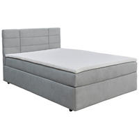 BOXBETT 140/200 cm  in Grau  - Schwarz/Kieferfarben, KONVENTIONELL, Holz/Kunststoff (140/200cm) - Boxxx