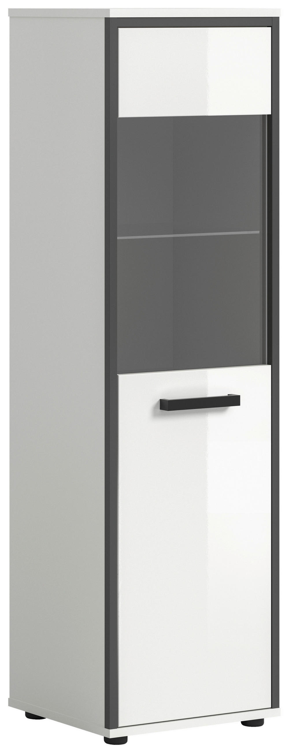 MID.YOU MIDI SKŘÍŇKA, vysoce lesklá bílá, 40/139/34 cm