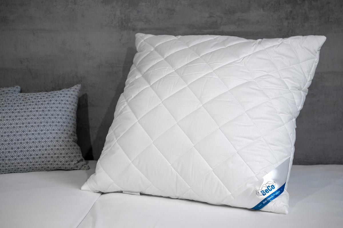 KOPFPOLSTER 80/80 cm  Antibac  - Weiß, Basics, Textil (80/80cm) - Beco