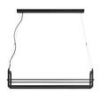 LED-HÄNGELEUCHTE Bury 118/22/150 cm  - Schwarz, Design, Metall (118/22/150cm) - Novel