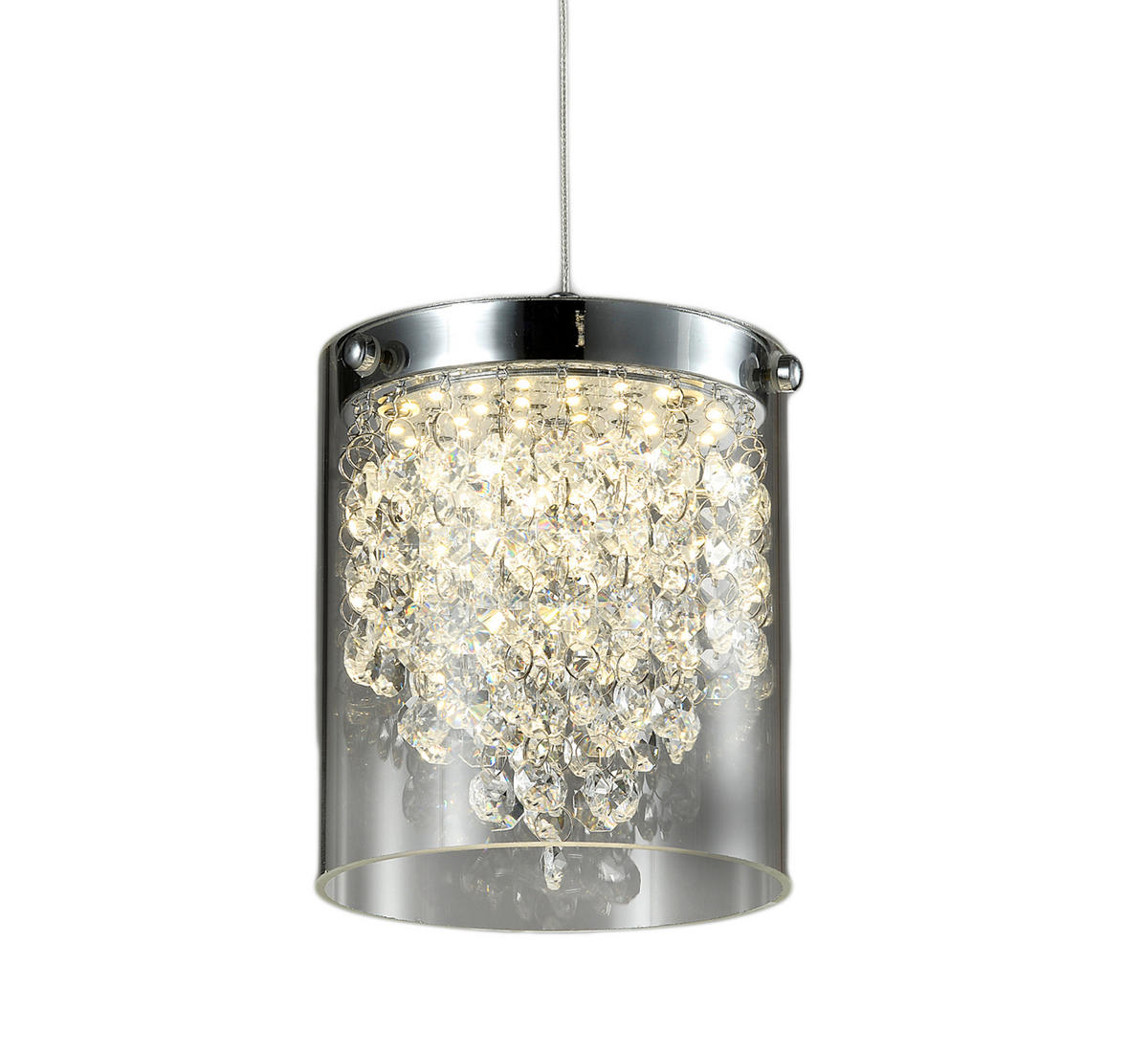 HÄNGELEUCHTE    - Transparent, Design, Glas (120/13/13cm)