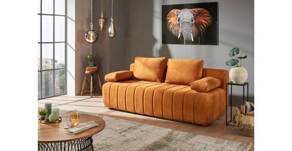 SCHLAFSOFA in Flachgewebe Naturfarben  - Schwarz/Naturfarben, MODERN, Kunststoff/Textil (194/78-87/92cm) - Xora