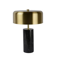 TISCHLEUCHTE 25/36.5 cm   - Messingfarben/Schwarz, Design, Stein/Metall (25/36.5cm) - Lucide