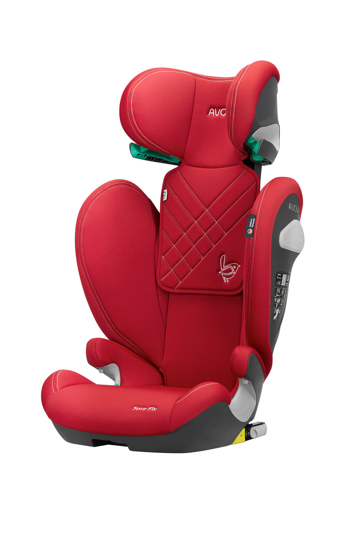 KINDERAUTOSITZ Sora Fix  - Rot, Basics, Kunststoff/Textil (52/41,5/63 - 83cm) - AVOVA