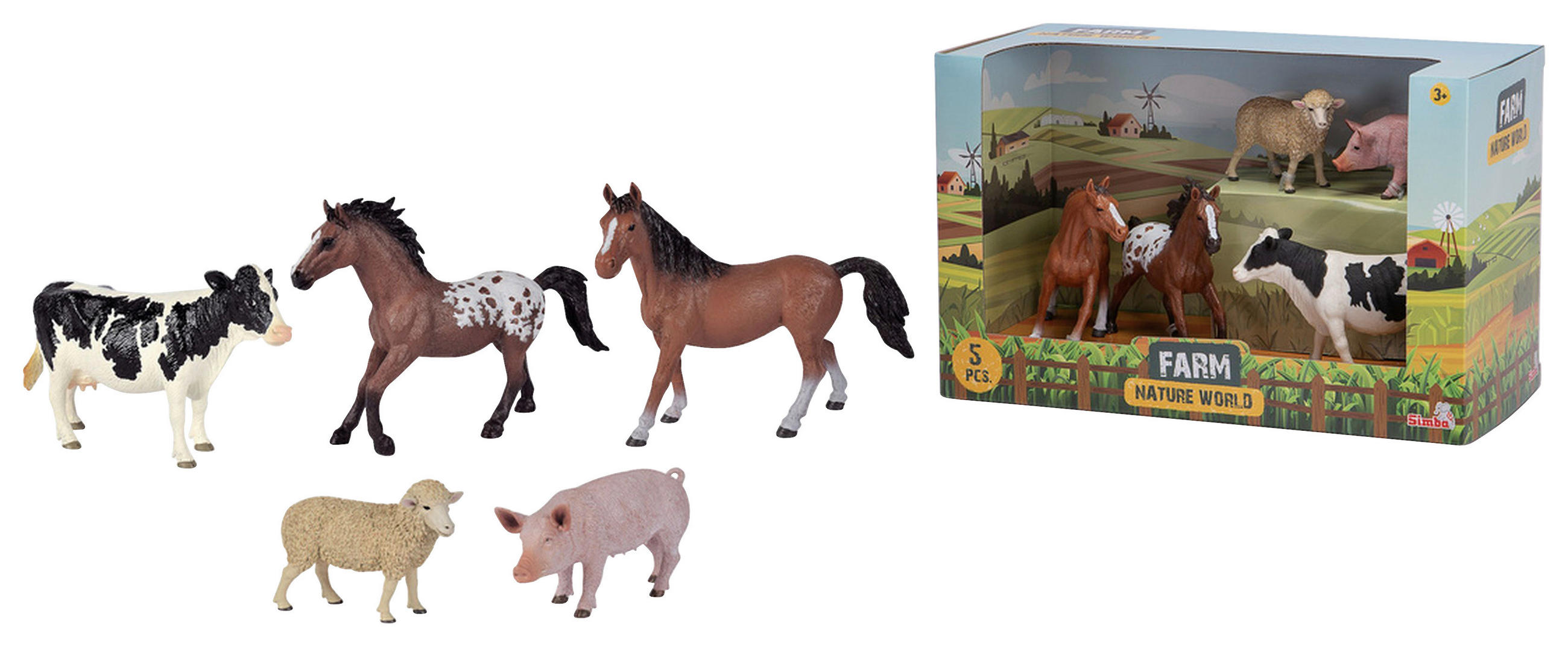 TIERSET  - Multicolor, Basics, Kunststoff - Simba