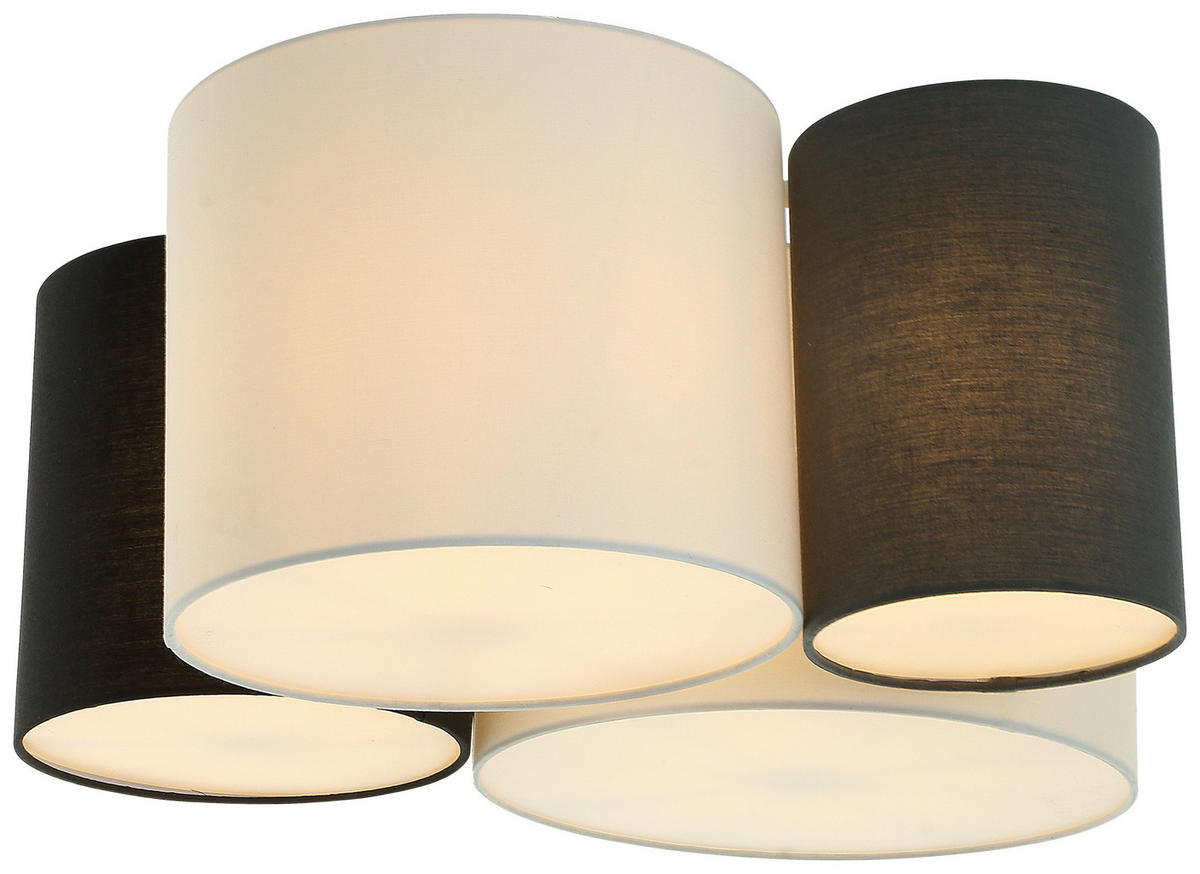 DECKENLEUCHTE    64/46/26 cm  - Weiß, Design, Kunststoff/Textil (64/46/26cm) - Novel