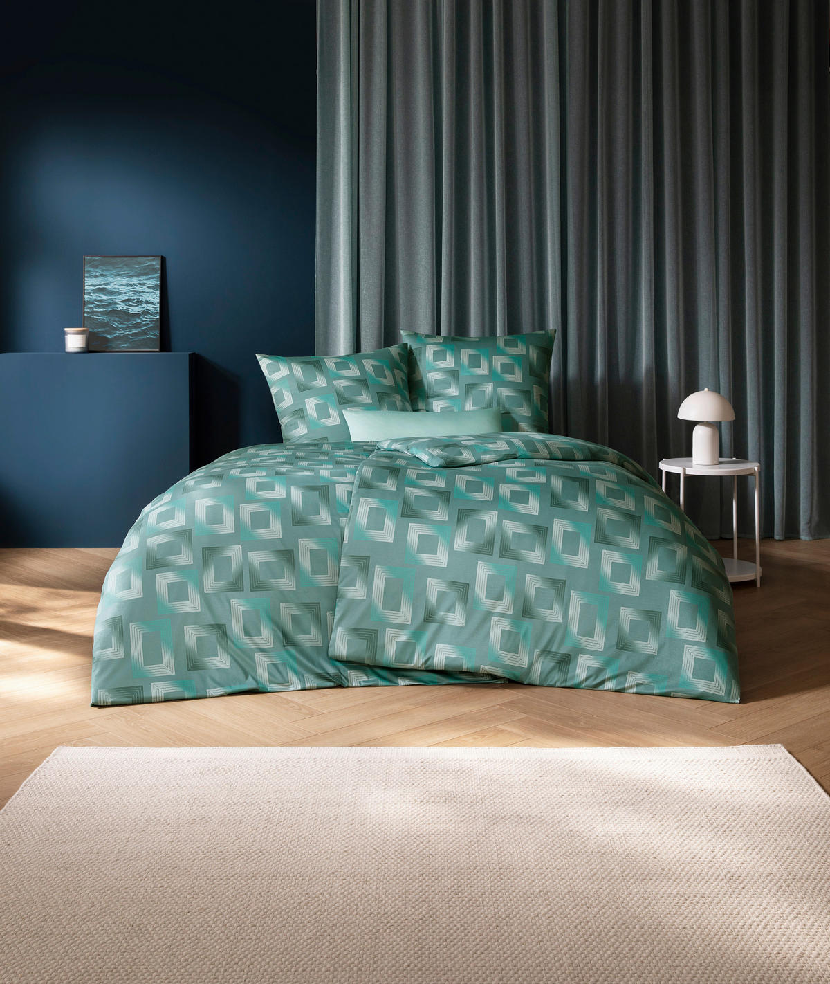 BETTWÄSCHE Atelier 135/200 cm  - Dunkelgrün, Design, Textil (135/200cm) - Estella