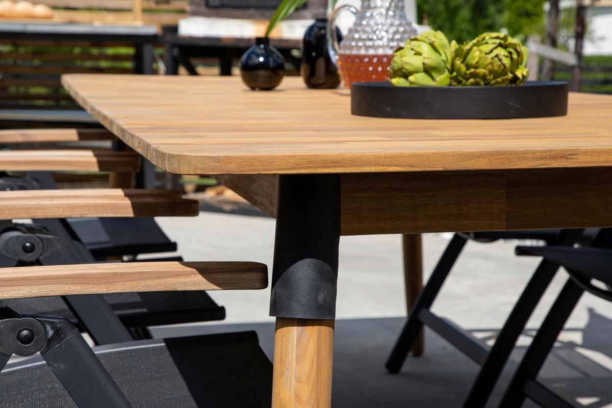 UTEBORD trä rektangulär  - ljusbrun, Modern, trä (210/100/75cm) - Gardenson