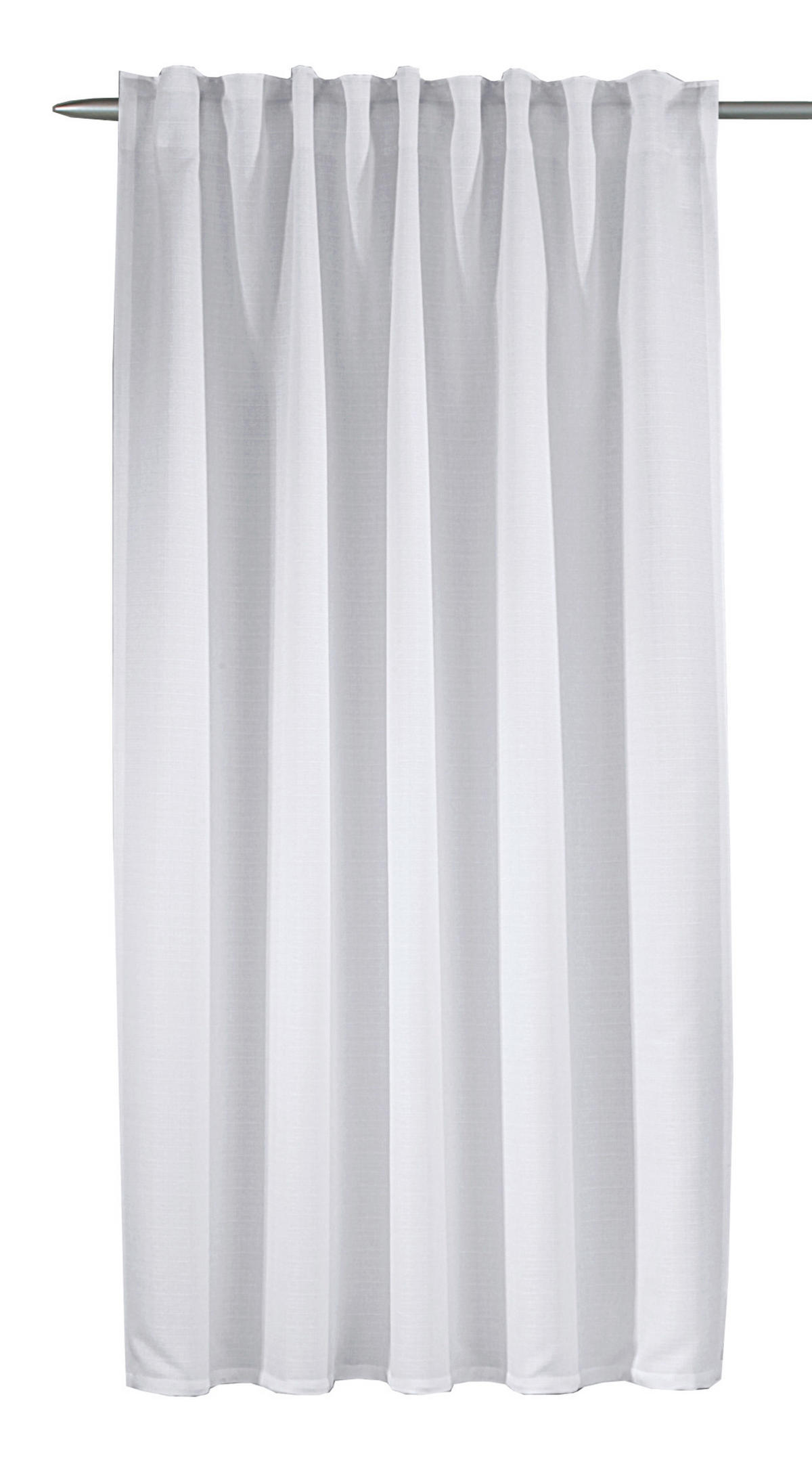 FERTIGVORHANG  blickdicht  175/135 cm   - Weiß, Basics, Textil (175/135cm)