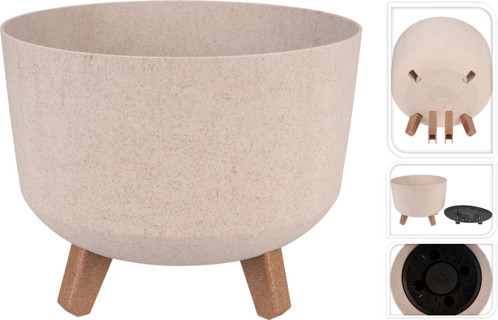 KVĚTINÁČ NA KVĚTINY textil, 18/29.5/29.5 cm