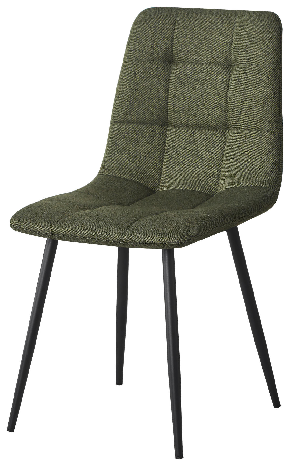 SZÉK fém, textil zöld, fekete  - fekete/zöld, Design, textil/fém (45/86.5/55cm) - Stylife