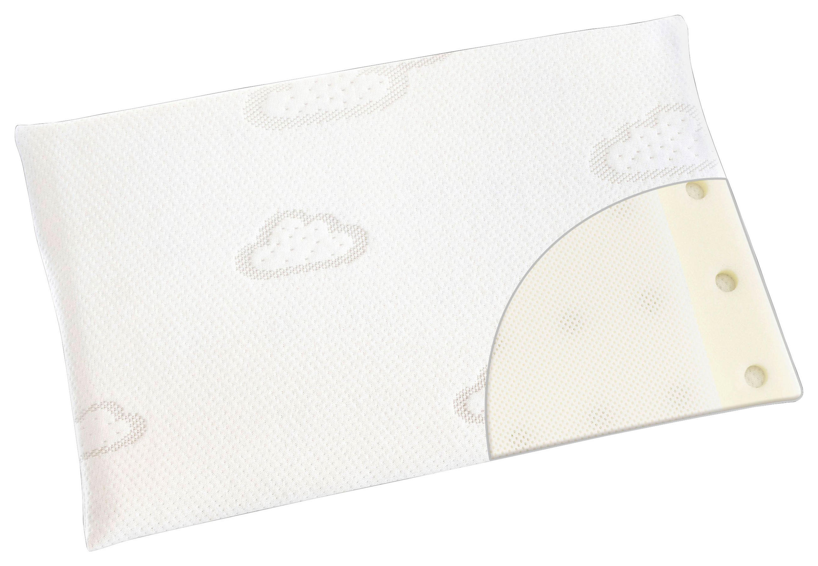 BABYKISSEN  - Lila/Weiß, Basics, Textil (40/25cm) - Träumeland