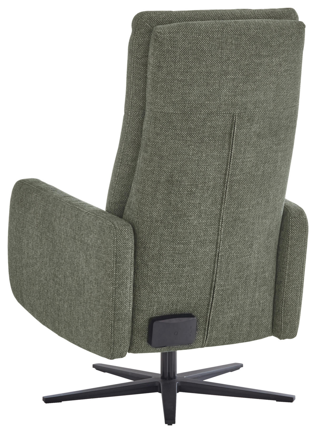 RELAXSESSEL Textil Olivgrün  - Schwarz/Olivgrün, Konventionell, Textil/Metall (73/91-169/117cm) - Pure Home Comfort