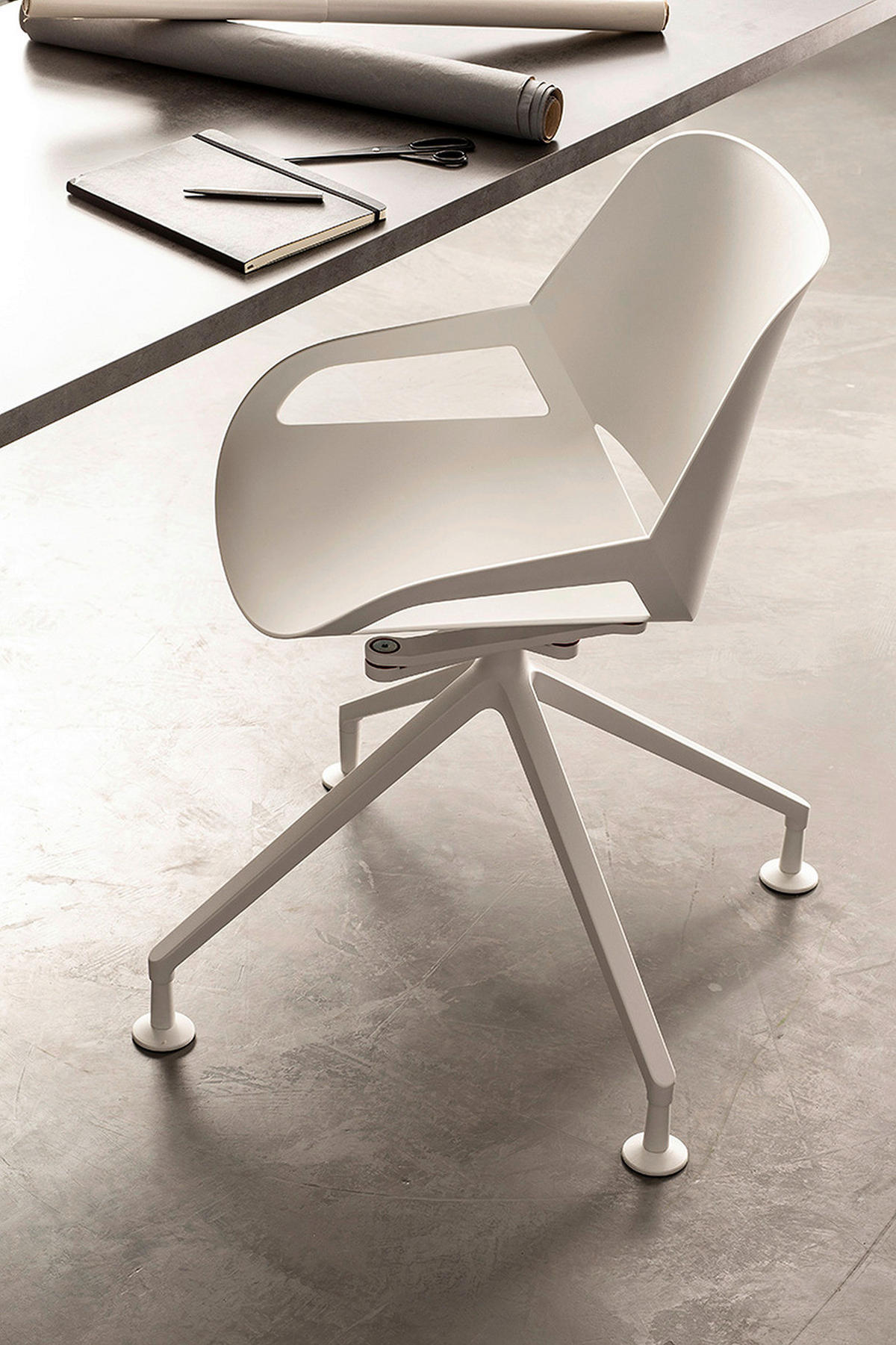 BESUCHERSTUHL  in Weiß  - Weiß, Basics, Kunststoff/Metall (50/72/52cm) - Aeris