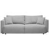 SCHLAFSOFA in Cord Silberfarben  - Silberfarben/Schwarz, Design, Kunststoff/Textil (250/92/105cm) - Carryhome