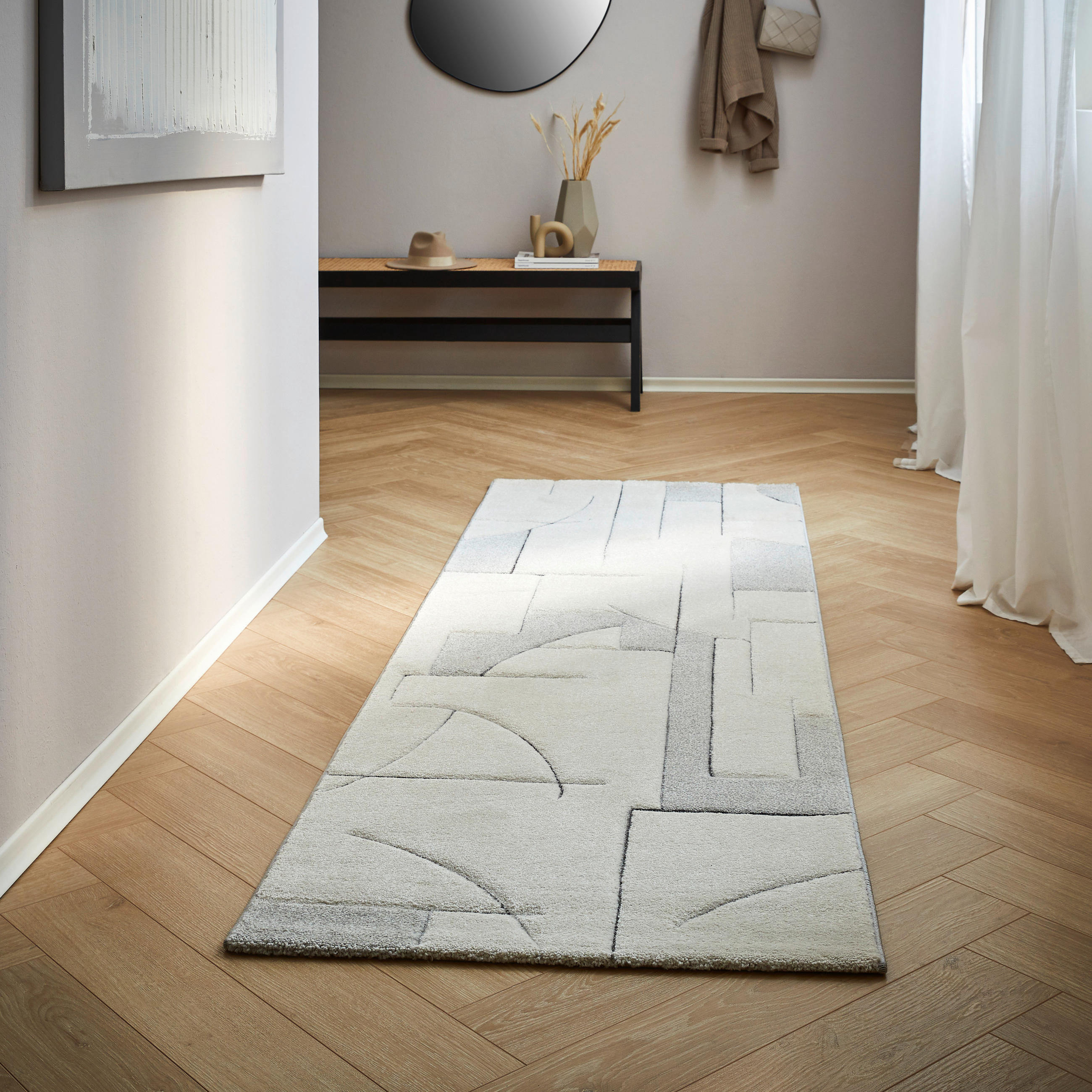 STAZA 80/250 cm   krem  Cleopatra  - krem, Design, tekstil (80/250cm) - Novel