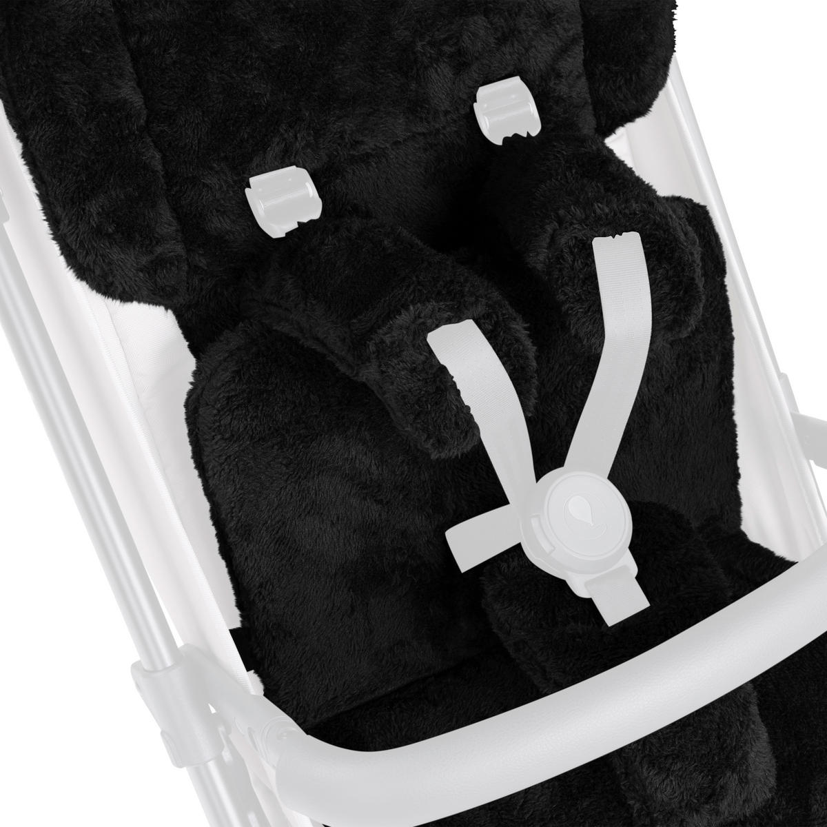 KINDERWAGENEINLAGE Einlagen-Set Buggy  - Schwarz, Basics, Textil (31,5/27/6,5cm) - ABC Design