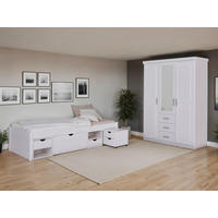 EINZELZIMMER Weiß  - Naturfarben/Weiß, MODERN, Holz - MID.YOU