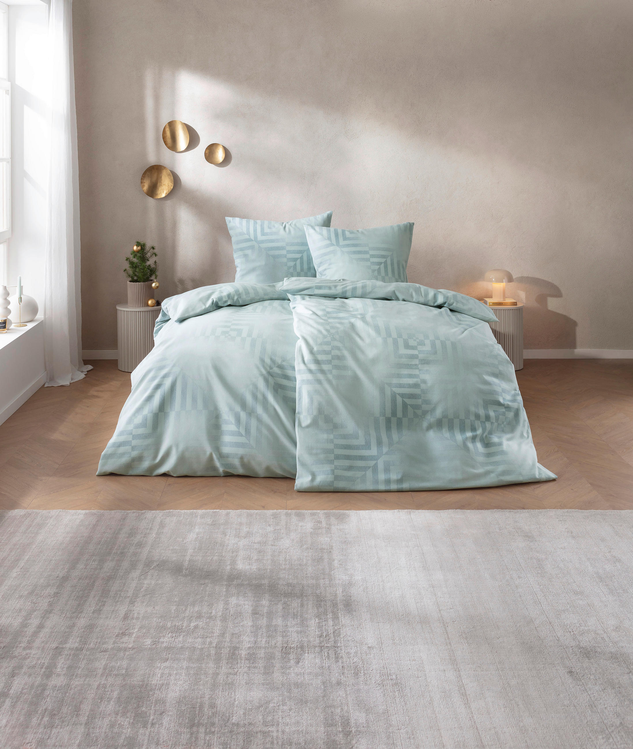 BETTWÄSCHE Atelier Flanell 135/200 cm  - Pastellblau, Design, Textil (135/200cm) - Estella