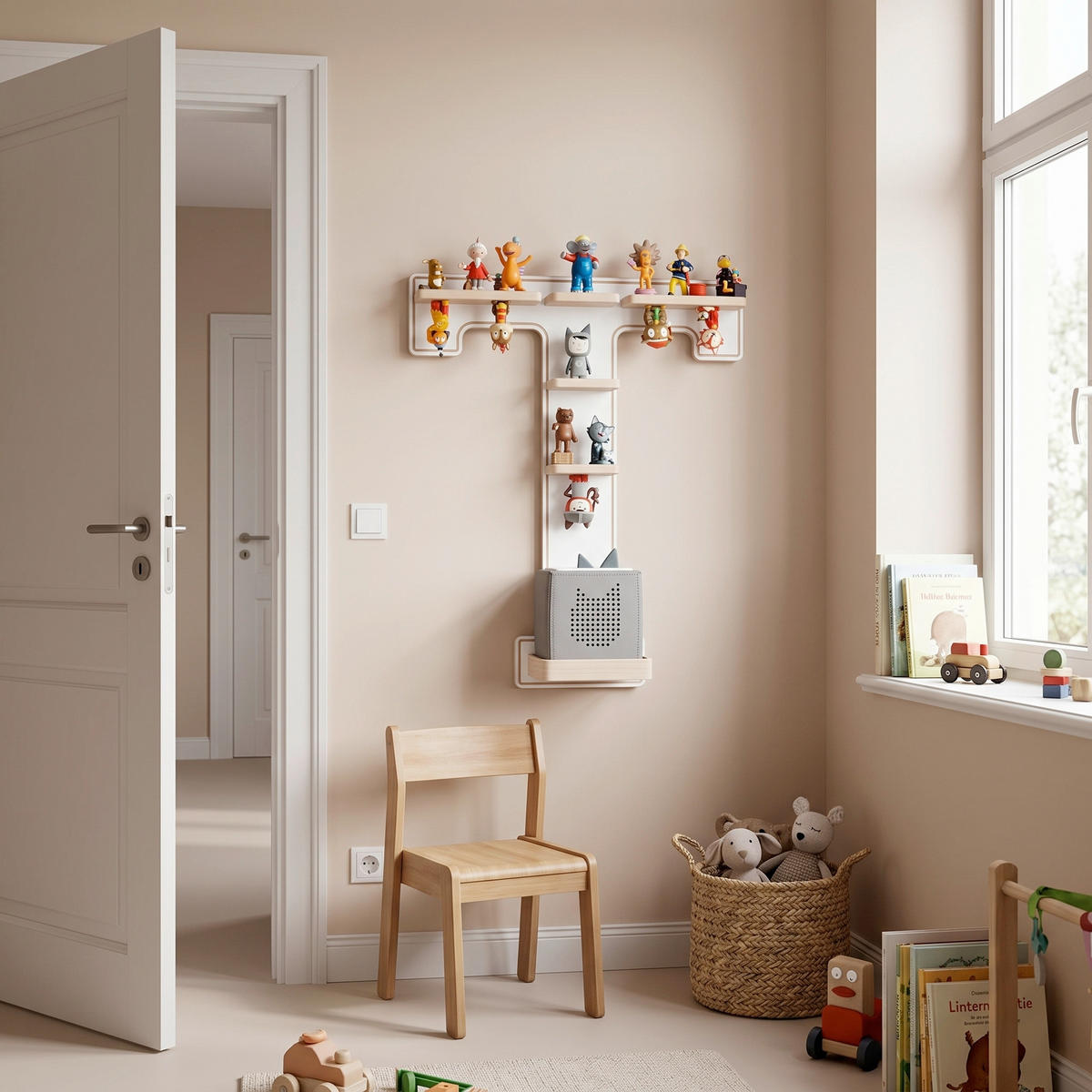 KINDERREGAL  - Weiss, Modern, Holzwerkstoff (45/54/19cm) - Livetastic