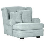 XXL-SESSEL - Beige/Dunkelbraun, Design, Holz/Textil (121/100/140cm) - Ambia Home