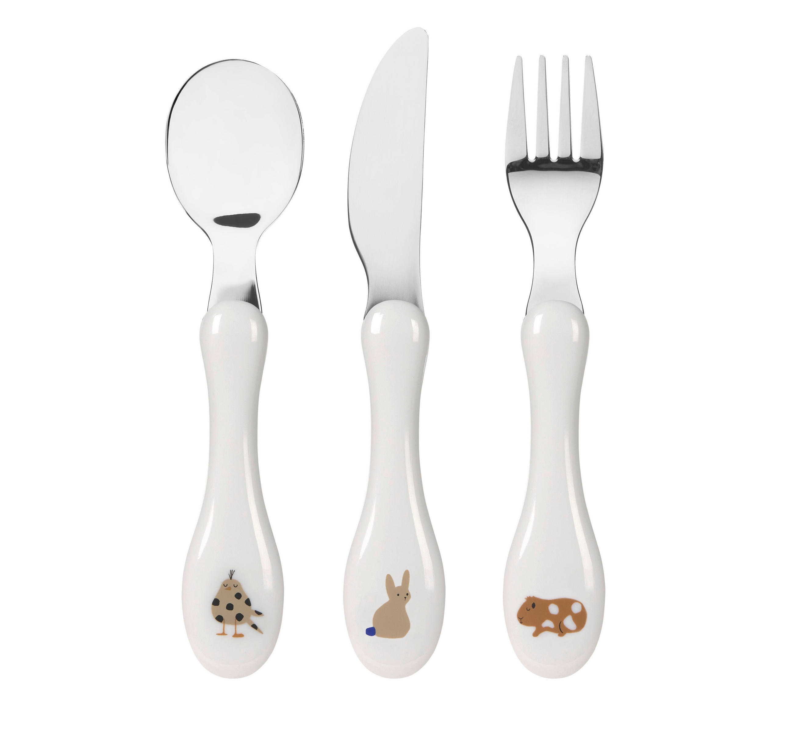 KINDERBESTECK - Blau/Braun, Basics, Kunststoff/Metall (11/1,5/16,5cm) - Lässig