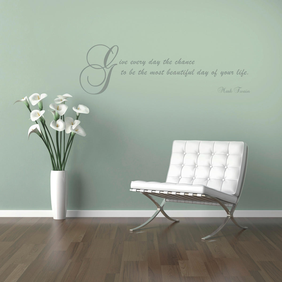 DEKOSTICKER 100/70 cm    Beautiful  - Klar/Grau, LIFESTYLE, Kunststoff (100/70cm) - Komar