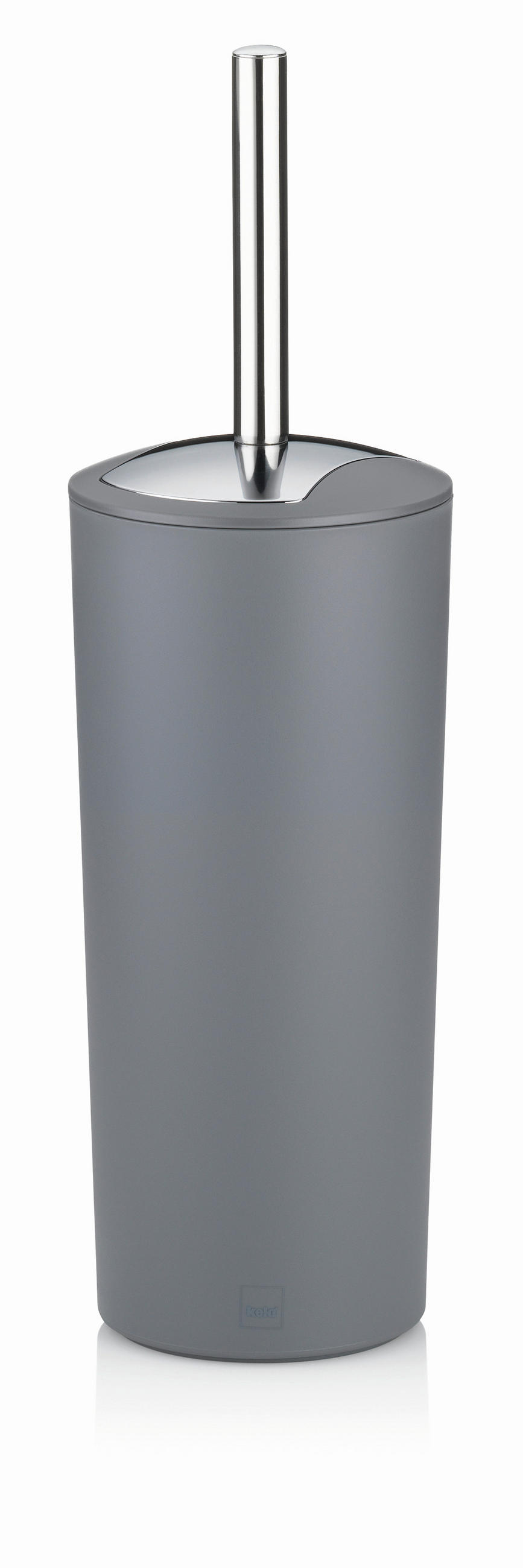 WC-BÜRSTENGARNITUR in Kunststoff  Kunststoff   - Edelstahlfarben/Grau, Basics, Kunststoff (11/36,5cm) - Kela