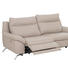 SITZGARNITUR Echtleder Hellgrau - Hellgrau, Design, Leder/Metall (212/180/94/95cm) - Natuzzi Editions